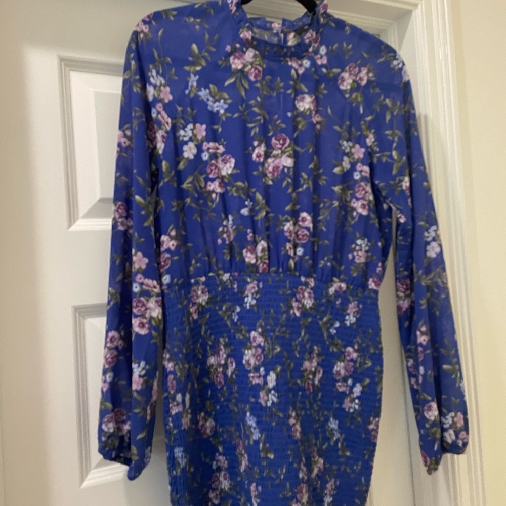 Floral Blue Dress